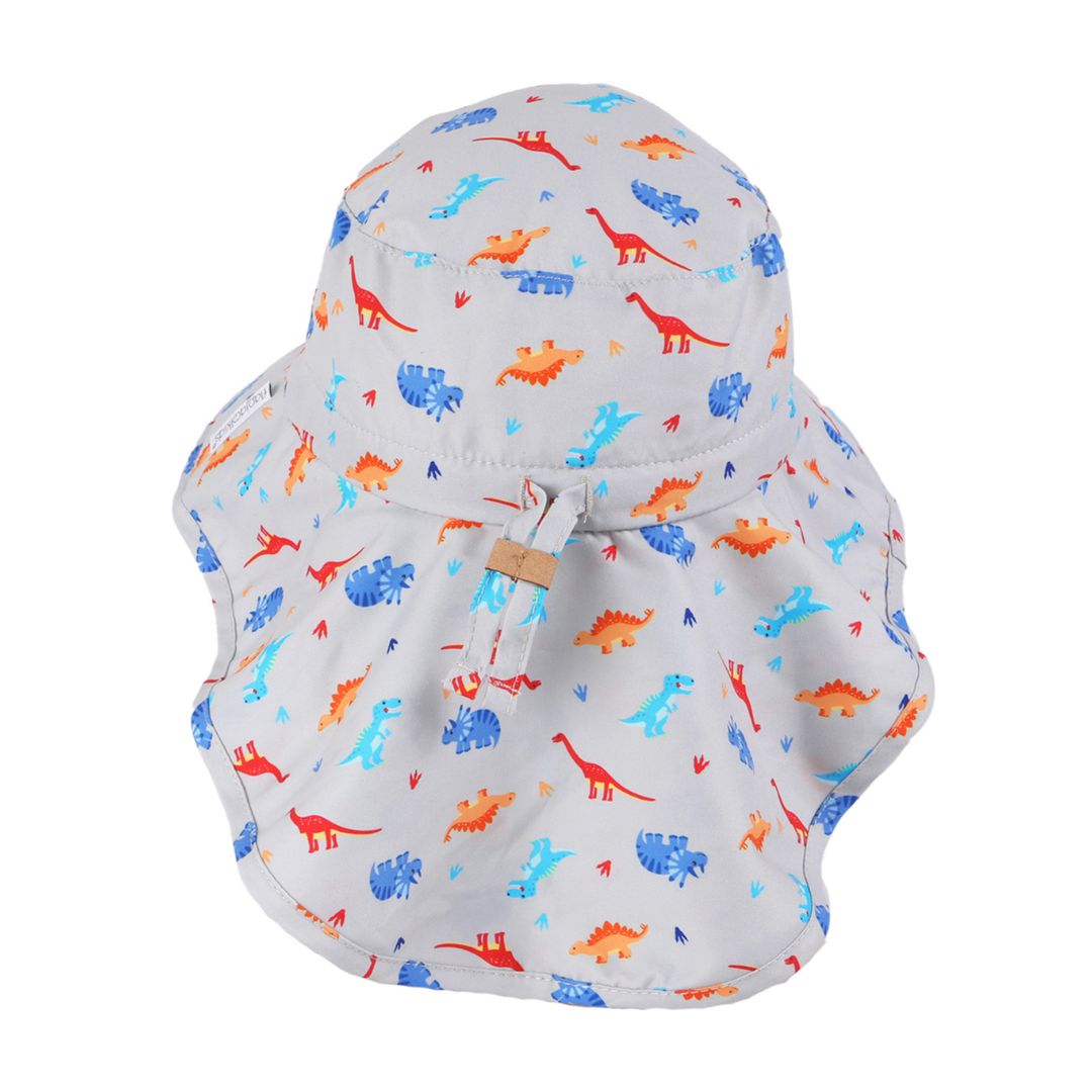 Sunhats With Neck Cape (2-4 yrs) Multi Dino - Image 2