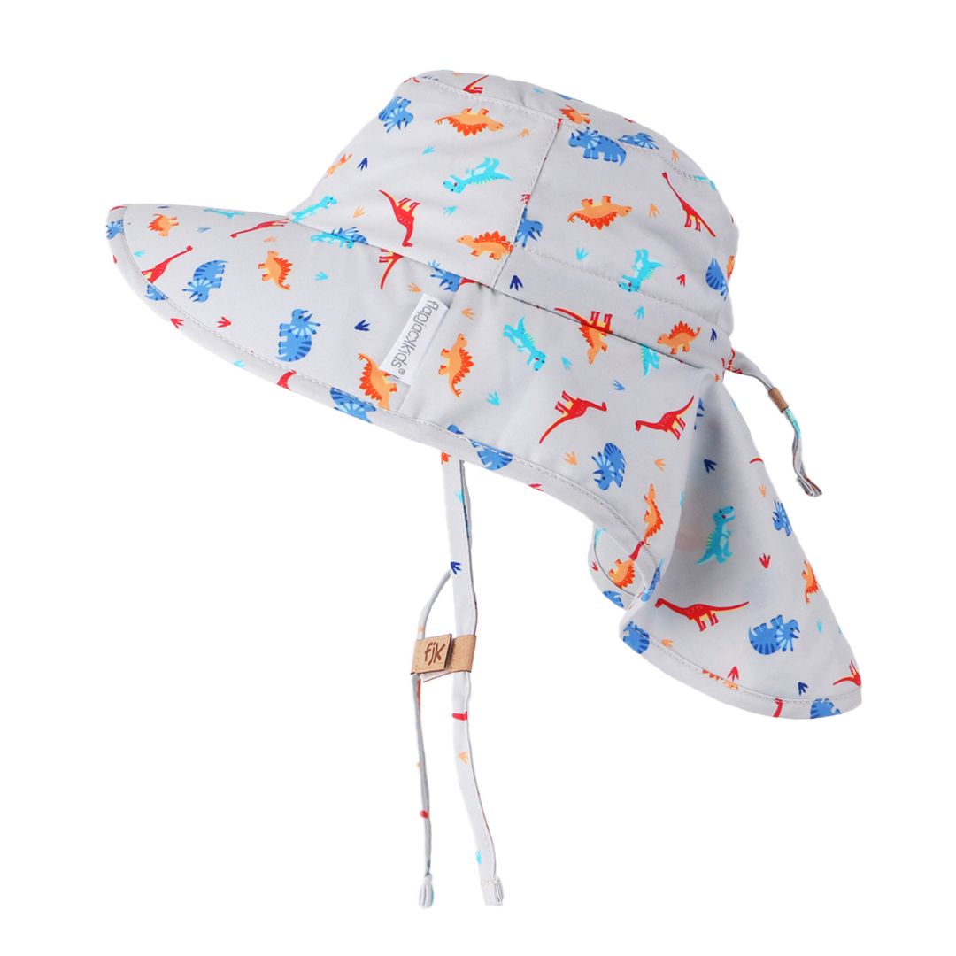 Sunhats With Neck Cape (2-4 yrs) Multi Dino