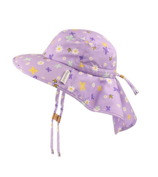 Sunhats With Neck Cape (2y-4y) Daisy