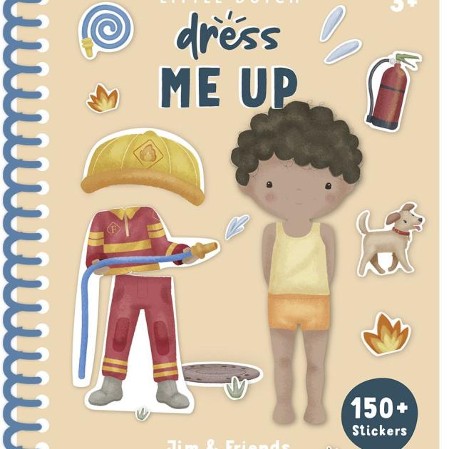 LITTLE DUTCH. Βιβλιαράκι Dress me up Jim & Friends