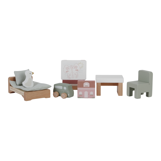 LITTLE DUTCH. Σετ παιδικού δωματίου για ξύλινο κουκλόσπιτο FSC