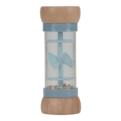 LITTLE DUTCH. Ξύλινη κουδουνίστρα με ήχο βροχής Forest Friends