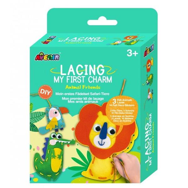 LACING MY FIRST CHARM-ANIMAL FRIENDS