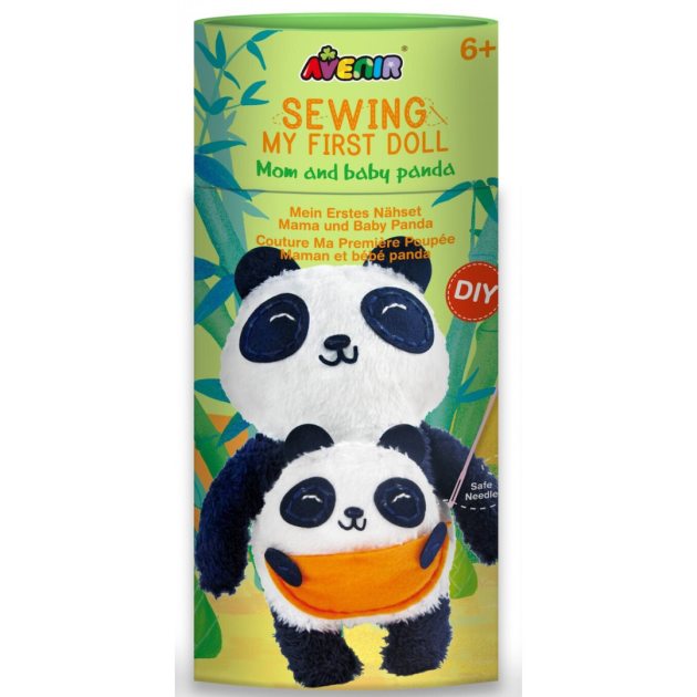 Sewing Doll Panda and Baby