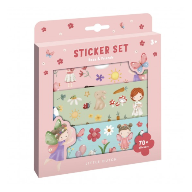 LITTLE DUTCH. Σετ με αυτοκόλλητα Rosa & Friends