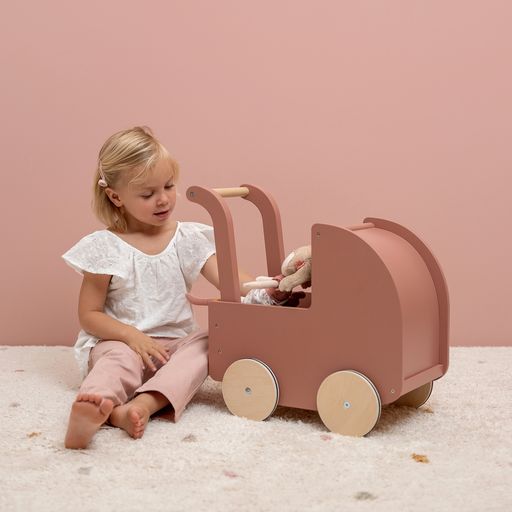 LITTLE DUTCH. Ξύλινο καρότσι κούκλας FSC. - Image 2