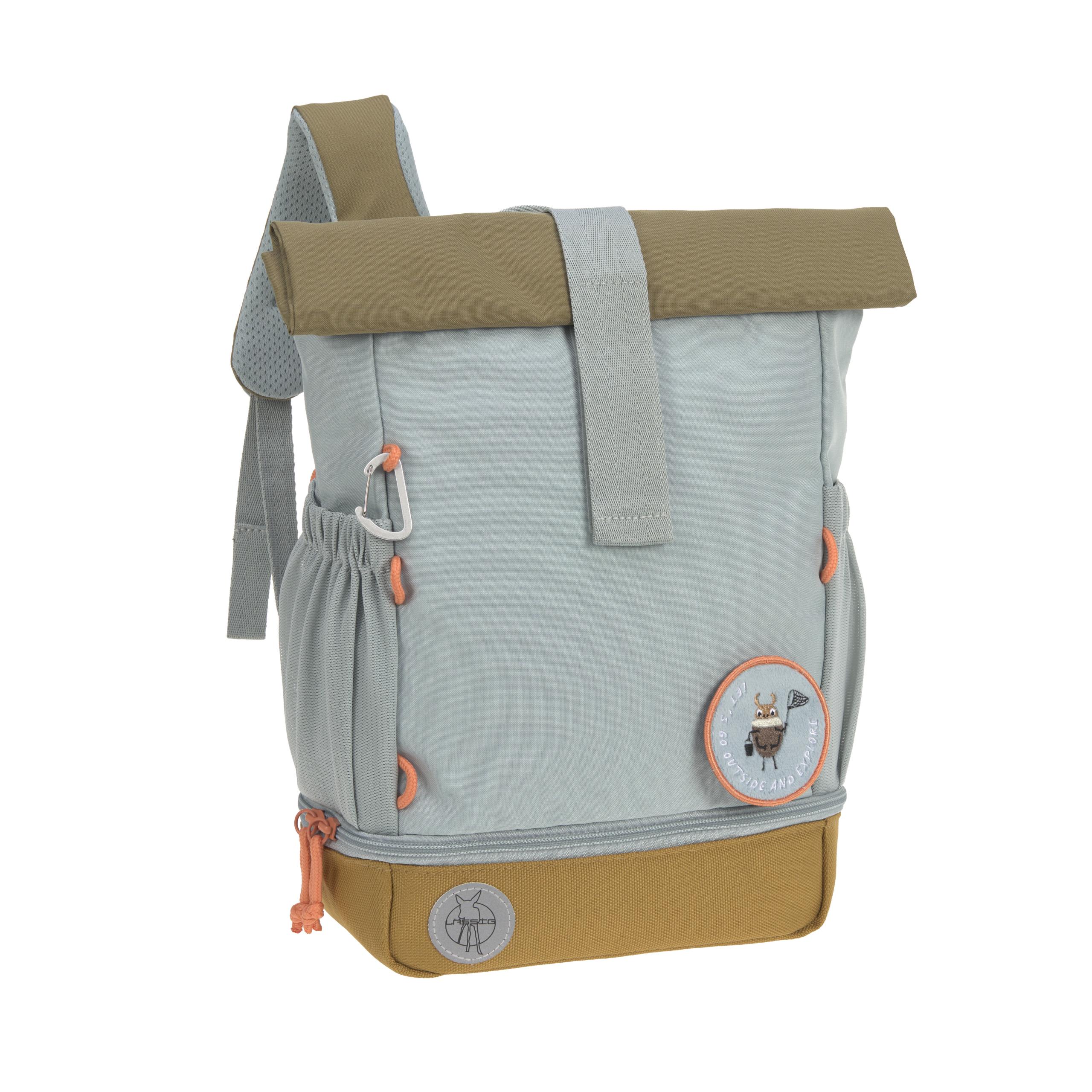 Laessig Παιδική τσάντα πλάτης Rolltop-Nature, Light Blue - Image 2