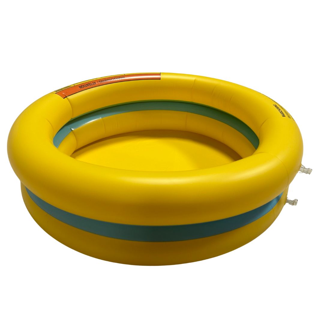 Swim Essentials: Φουσκωτή πισίνα Ø60εκ. με δύο αεροθαλάμους για μωρά από 1 έτους - "Blue Yellow"