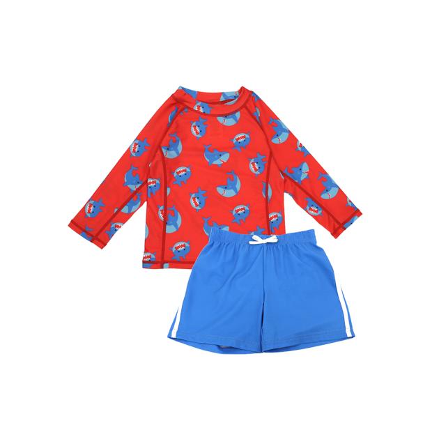 Zoocchini Σετ UV Μαγιό Σορτς και Μπλούζα Shark