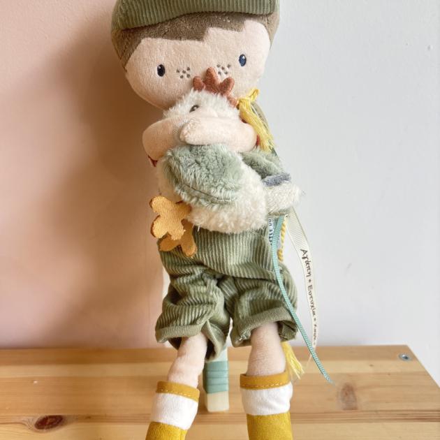 Πασχαλινή λαμπάδα κούκλα αγρότης με κοτοπουλάκι Jim Little Dutch