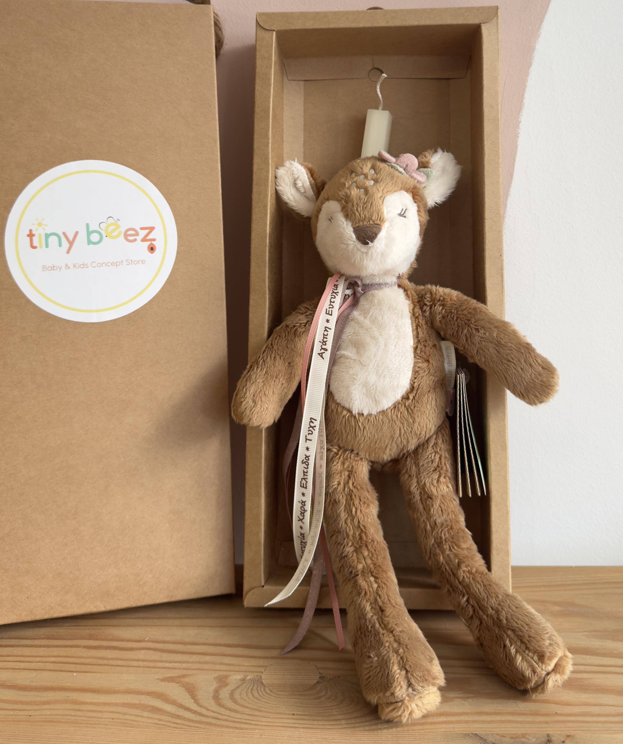 Πασχαλινή λαμπάδα υφασμάτινο ελαφάκι Little Dutch - Image 2