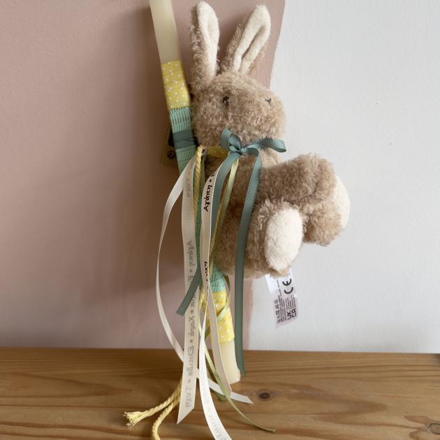 Πασχαλινή λαμπάδα υφασμάτινο κουνελάκι Baby Bunny Little Dutch