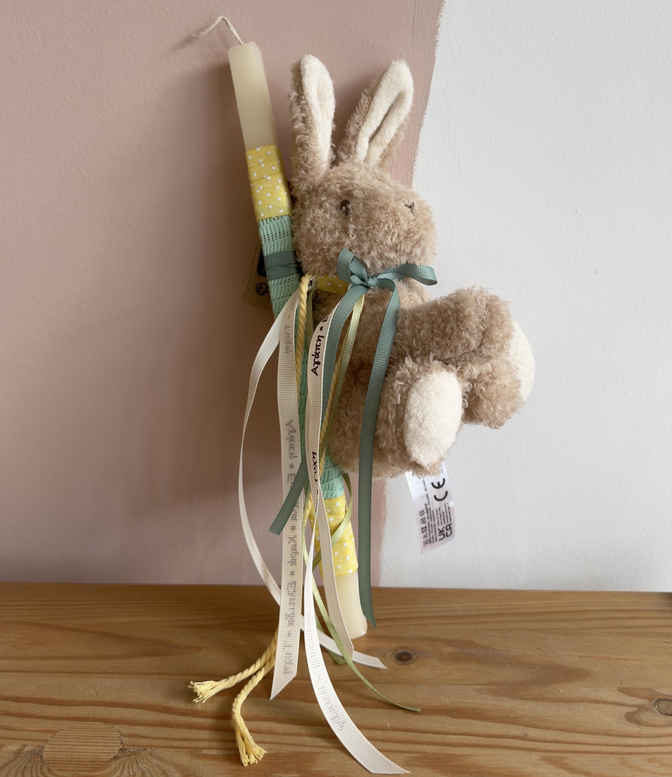 Πασχαλινή λαμπάδα υφασμάτινο κουνελάκι Baby Bunny Little Dutch